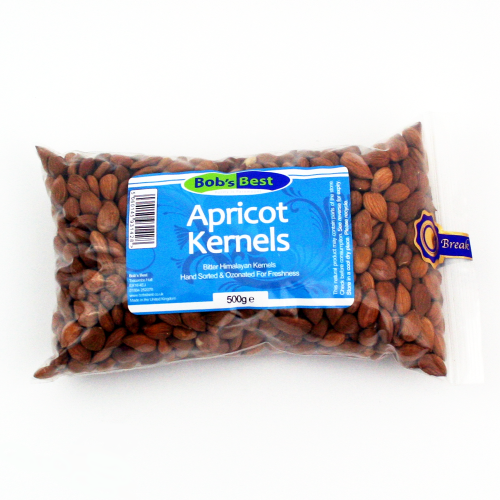 Bob's Best Whole Bitter Apricot Kernels - 500 Grams