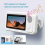 Shower Phone Holder with Bluetooth Speaker IPX4 Waterproof Black 3