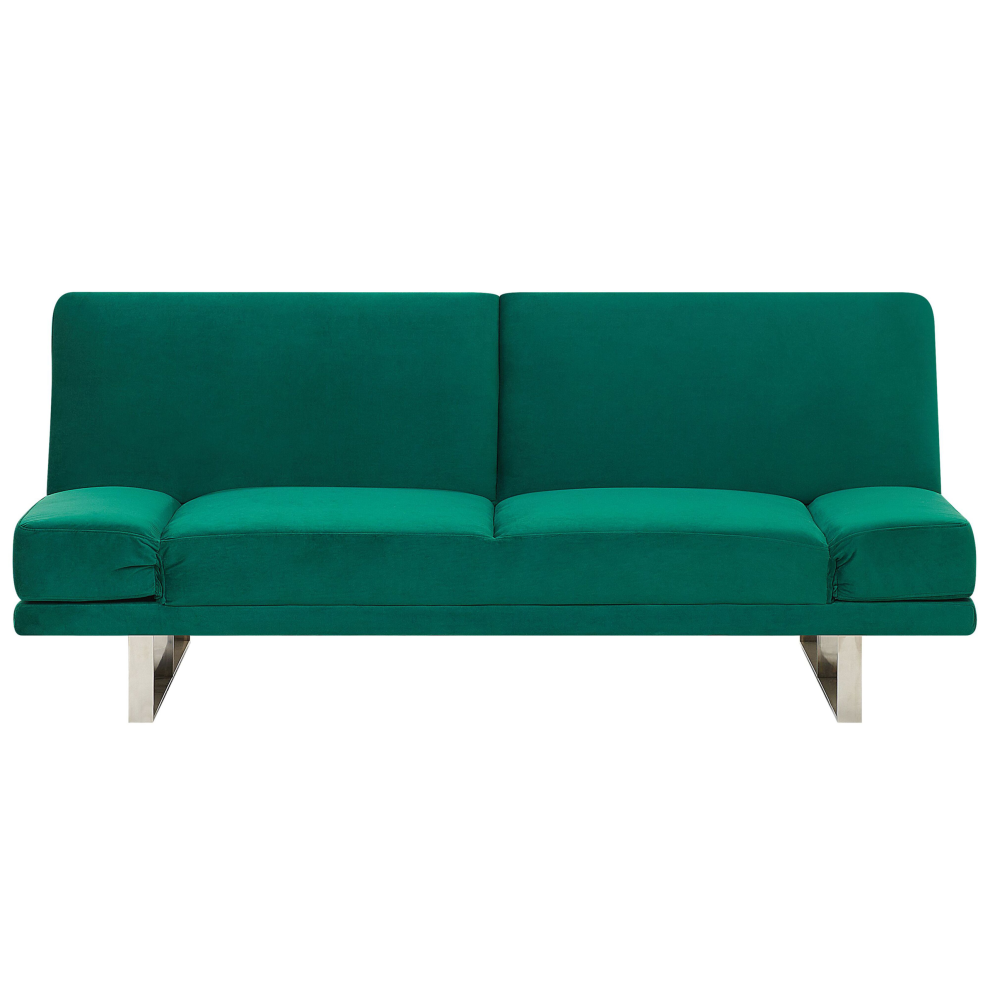Sofa Bed YORK Velvet Green 2 Seater