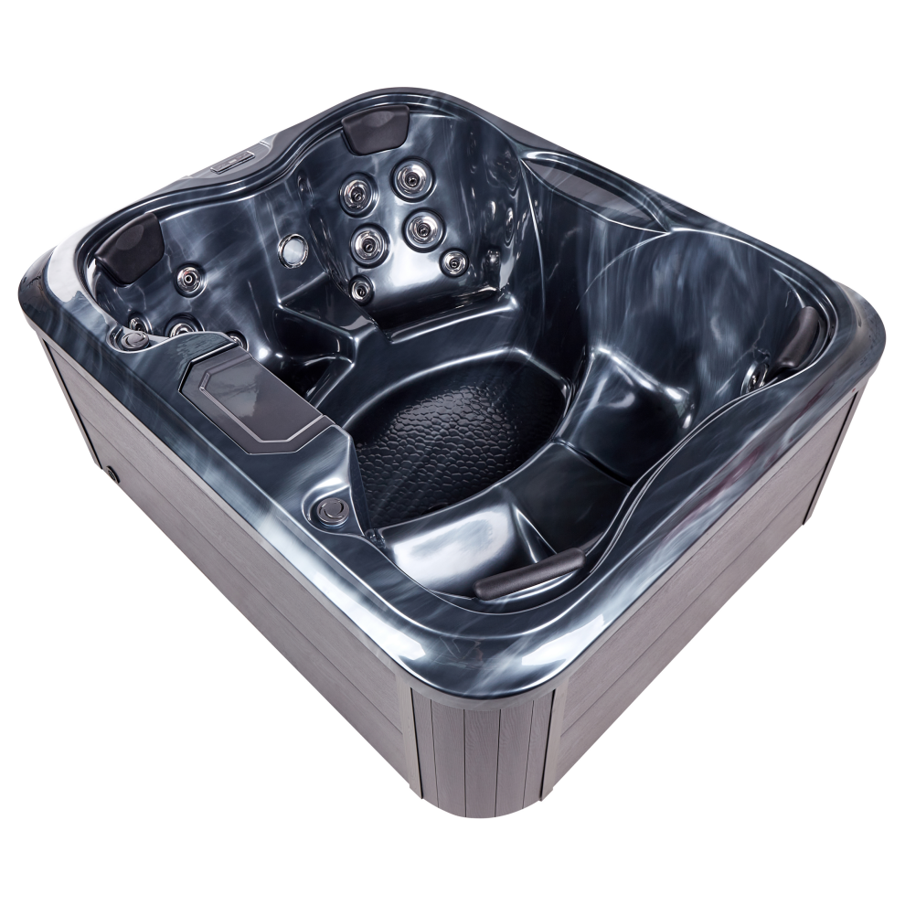 Outdoor Hot Tub with LED ARCELIA Grey