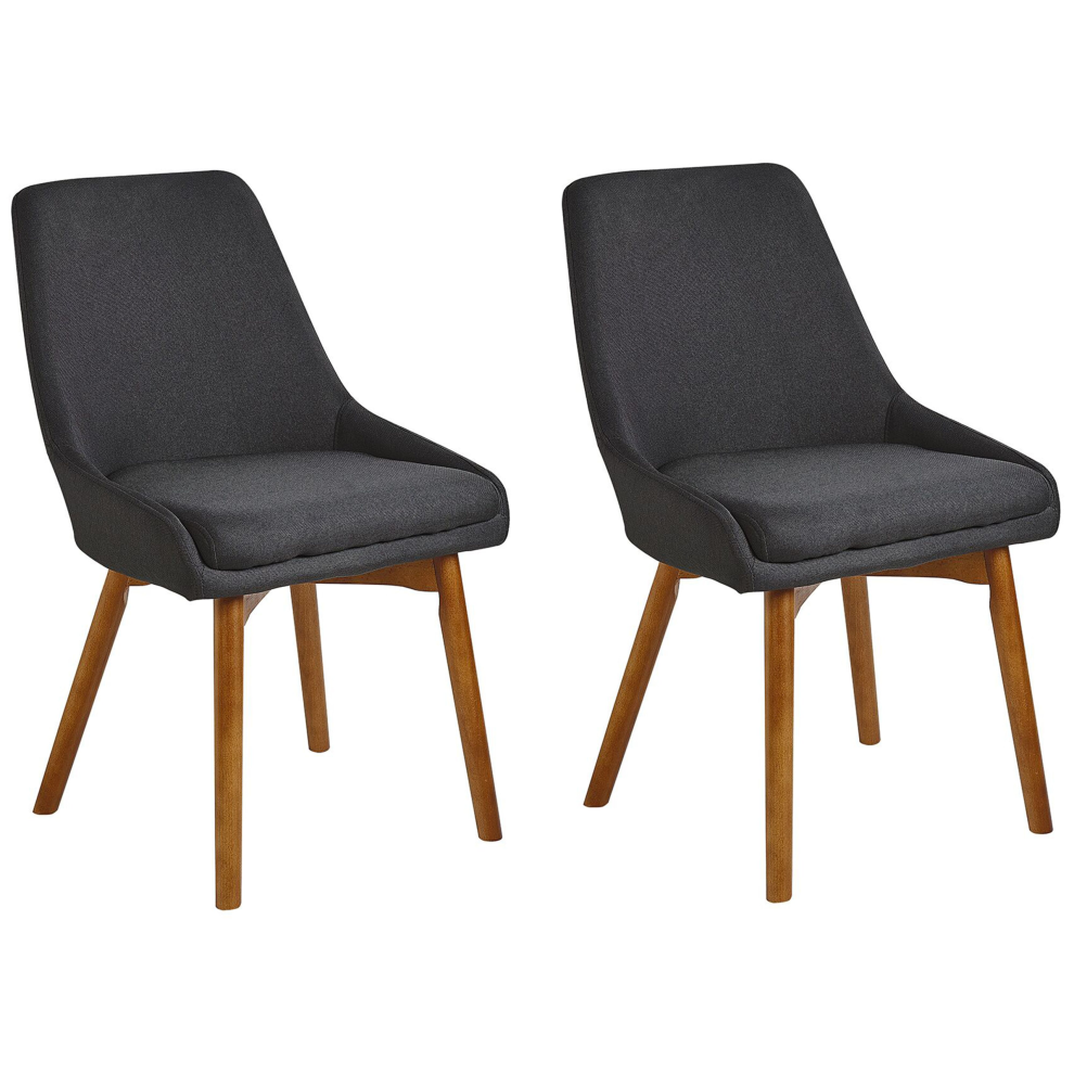Set of 2 Dining Chairs MELFORT Black