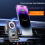 Caricabatterie wireless per auto da 15 W con ricarica rapida per iPhone 12-16 e Galaxy 4