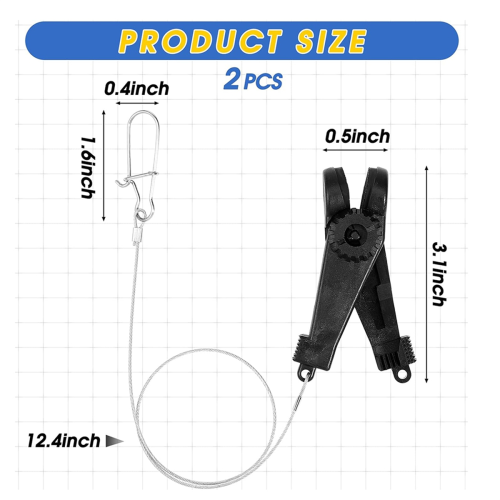 Fishing Downrigger Line Release Clips with Leader Snap Weight B 1