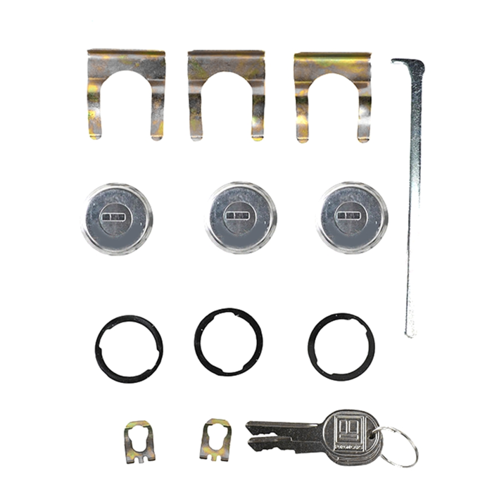 Door Trunk Key Kit Door Lock Cylinder Set With Keys For Chevrolet 4853307535715
