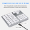 Dual Bluetooth Numeric Keypad 2.4Ghz Wireless Keyboard Grey 2