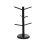 Bamboo Coffee Cup Holder with 6 Hooks, Thickened Base Black Mug Tree 1