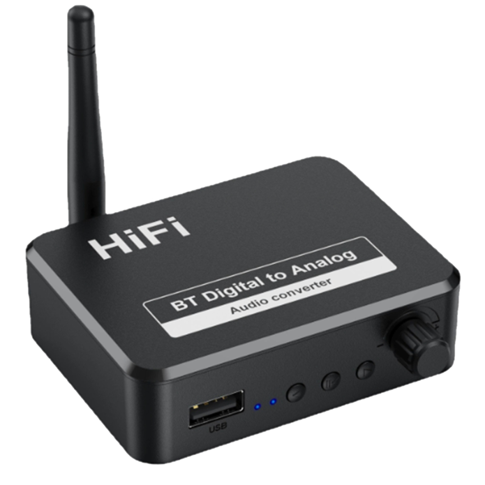 Bluetooth 5.3 Audio Receiver Digital To Analog Converter 3.5Mm Aux 4853831814782