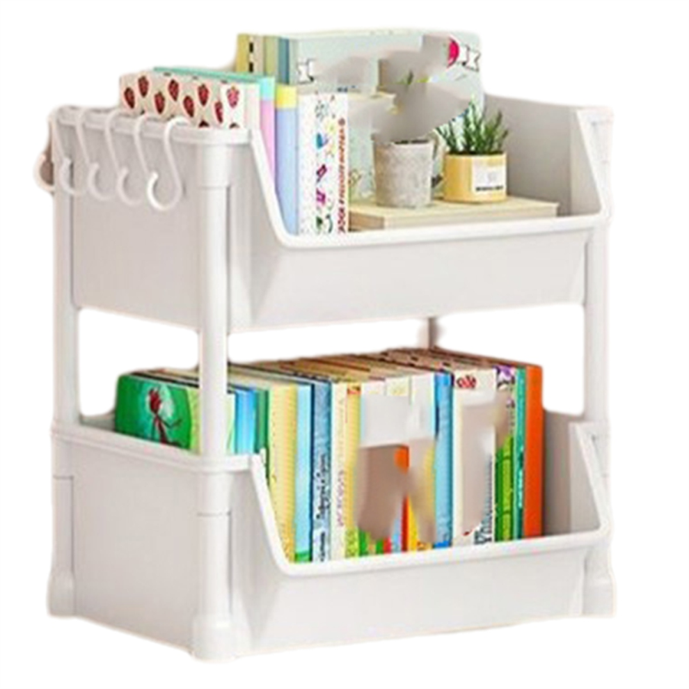 Étagère de rangement à 2 niveaux pour collations ménagères, étagère de rangement à roulettes