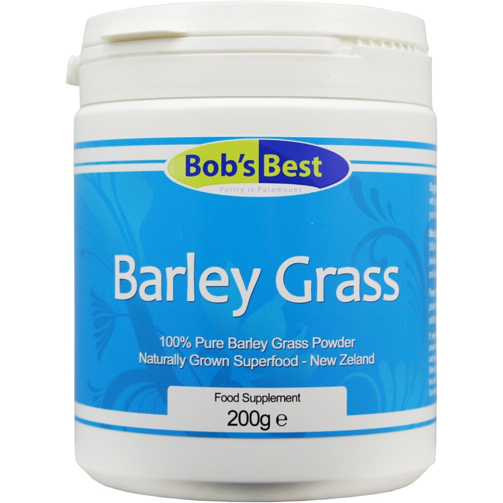 Bob's Best Green Barley Grass Powder - 200 Grams - Natural Superfood