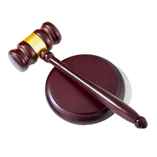 Perfect Desk Accessory, Wooden Gavel and Sound Block Set for Lawyers