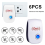 6Pcs Ultrasonic Pest Repeller Insect Bug Repeller Long Range EU Plug 3