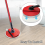 Microfiber Mop Pads Replacement for Vileda Clean Spin Mop Head,B 2