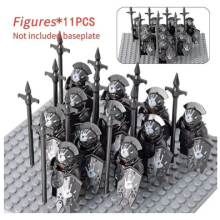 11pcs Ancient Soldier Series Orc Building Blocks Minifigures Kids Toys