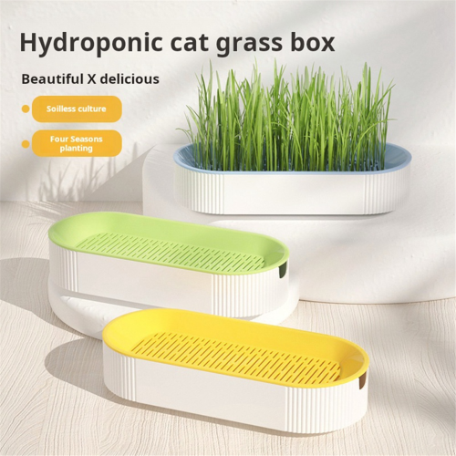 Hydroponic Cat Grass Box Hydroponic Soilless Planting Cat Grass Pot A 2
