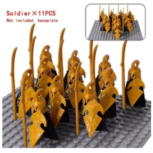 11pcs Ancient Soldier Series Orc Building Blocks Minifigures Kids Toys
