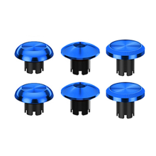 Krytka joysticku s kovovým palcom 6 v 1, modrá