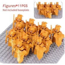 11pcs Ancient Soldier Series Orc Building Blocks Minifigures Kids Toys