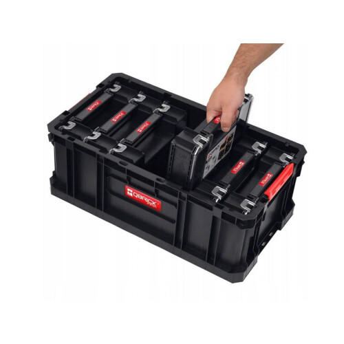Aufbewahrungsbox - Qbrick - Two Box 200 - 6 Multi-Organizer - Kunststoff - Schwarz