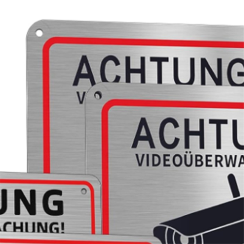 4pack videobewakingsbord, videobewaking privéterrein, 2