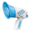 Mégaphone portable, sirène, haut-parleur, jouets, bleu 1