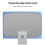Capa protetora contra poeira para monitor iMac de 24 polegadas, modelo 2023-2024, roxa 5
