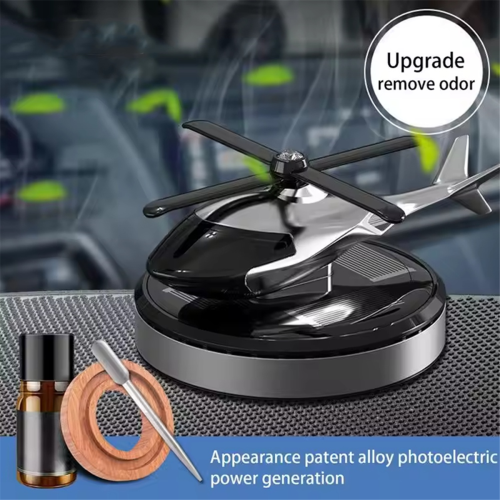 Auto Lufterfrischer Solar Hubschrauber Dekoration Auto Parfüm Diffusor 2