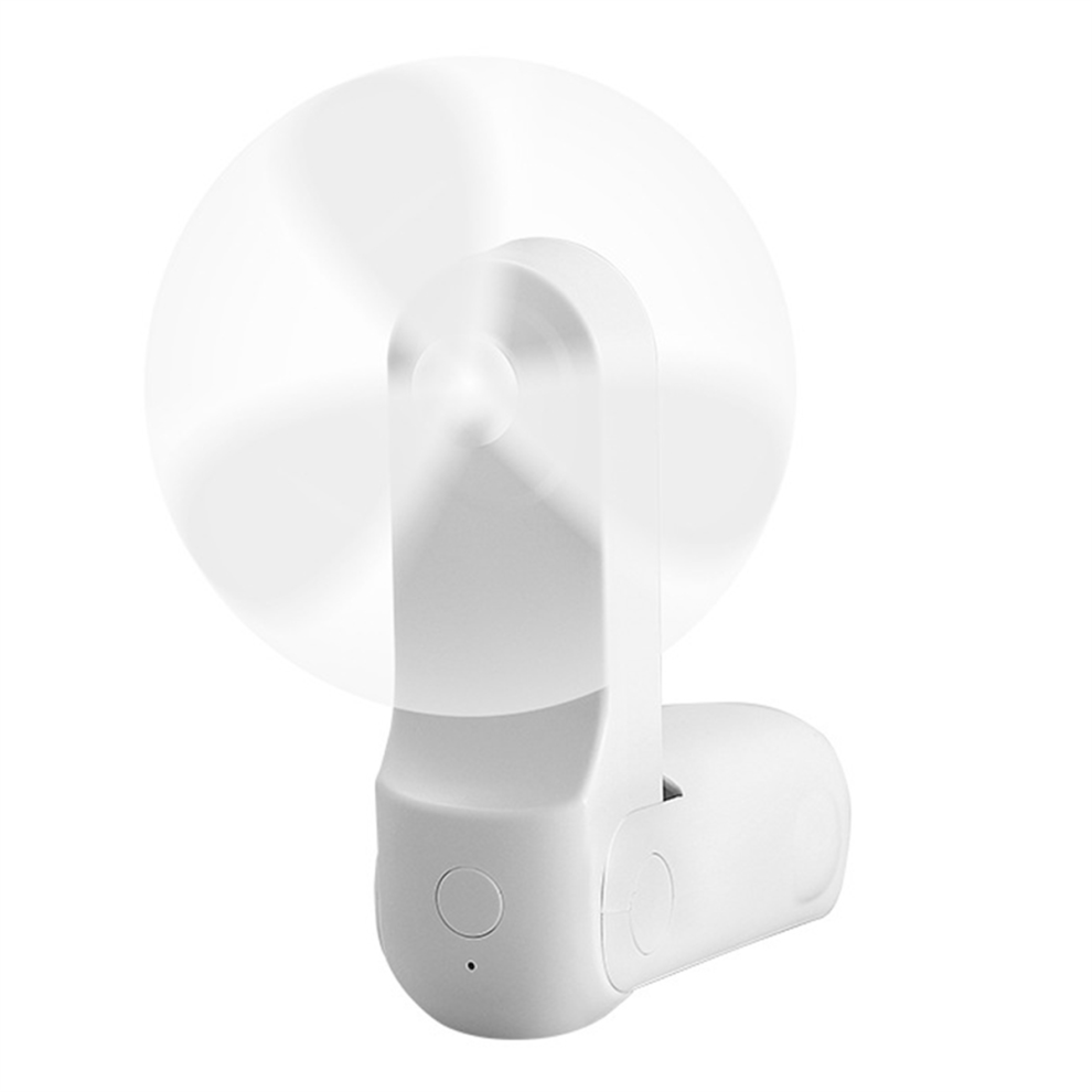 Folding Handheld Fan Usb Silent Student Little Tiger White 4853831834315