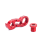 RISK Rear Derailleur Extender Bicycle Frame Gear Link Extension Red 1