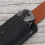 Funda de cuero retro para cuchillo, con cinturón, horizontal, marrón 5