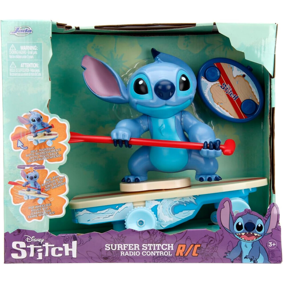 Character Options Jada Radio Control Surfer Stitch With Surfboard