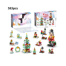 (Στυλ 3) 24 Χριστουγεννιάτικα Πλέγματα Advent Calendar Blind Box Buildin