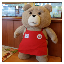 (Rosso) 43 cm Film Ted Bear Peluche Morbido Peluche Bambola Orsacchiotto Regalo per Bambini Peluche
