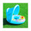 (Μπλε) Baby Float Boat Seat with Shade Canopy Kids Inflatable Pool Ring Aid 1