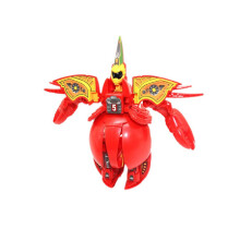 (Homard tomate) Robot à gâteau d'ambulance à transformation magnétique, ensemble de jeu en plastique