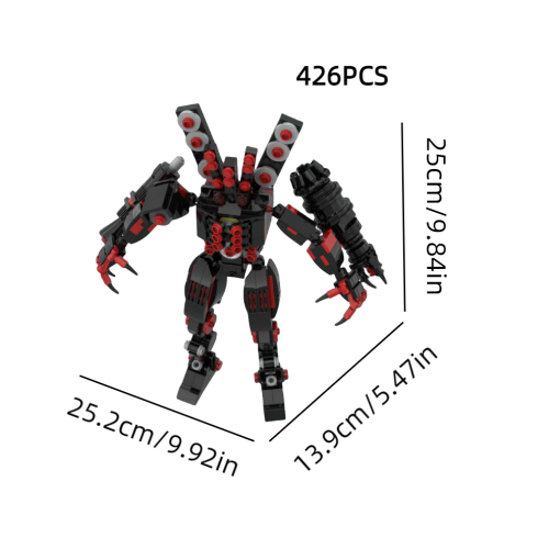 (Στυλ Δ) Τουαλέτα Skibidi Building Blocks Titan Time Man Diy Puzzle Εκπαιδευτικ