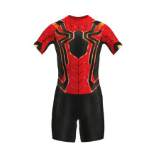 Traje de baño ajustado para cosplay de Capitán América para niños (Araña, 130 cm)