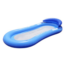 (Azul) Flotador inflable para piscina infantil para adultos, tumbona de playa, juguete, cama flotante