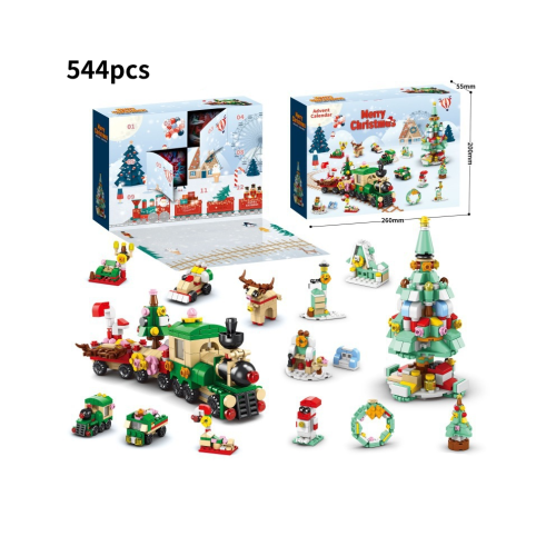 (Στυλ 4) 24 Grids Christmas Advent Calendar Blind Box Building Blocks Παιχνίδια Παιδικ