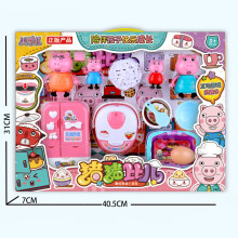 (Refrigerador) Niño Cerdo Rosa Simulación Doctor Medición Familiar Juguete Salud Juguete Jugar