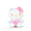 (Ροζ λουλούδια, 30 εκ./11,81 ίντσες) Sanrio Hello Kitty βελούδινο παιχνί 1