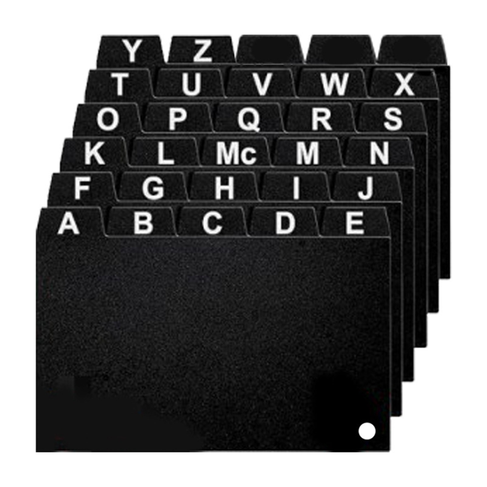 30Pcs Black Index Card Dividers 3x5 In,with Ring Index Card Organizer-image-OPC-PGQY8VP-NEW
