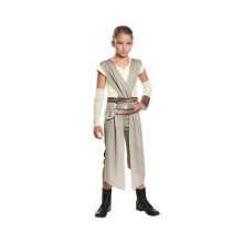 (L) Disfraz elegante de Rey para niña de Star Wars: El despertar de la fuerza, perfecto para fiestas de Halloween