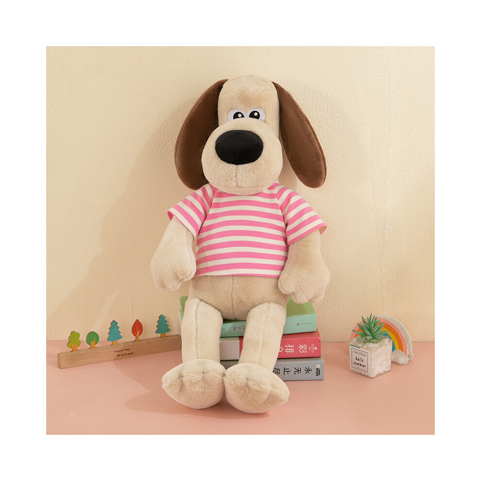 (Rose, 65 cm) Gromit Anime Wallace personnage en peluche poupée oreiller chemise à carreaux cadeau pour