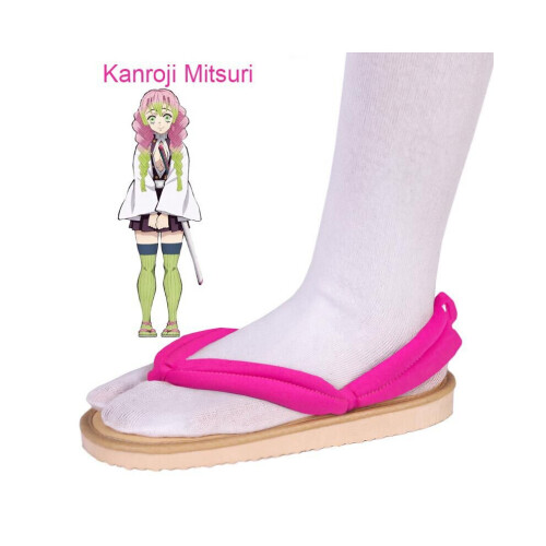(Mitsuri, 34-35) Demon Slayer Kamado Tanjiron Παπούτσια Geta Clogs Παντόφλες Cospl