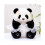 (Μωρό) Princess Panda Baby Μπλε Ροζ Λευκό Φόρεμα Κεφαλή βελούδι 1