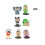 Crayon Creative 6 τμχ Shinchan Cosplay Animal Pvc Figure Παιχνίδι Παιδικό Δώρο 3