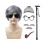 (Harmaa Peruukki Net Black Glasses 1
