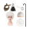 (Ensemble de boucles blanches) Perruque de grand-mère courte et polyvalente pour tous les tons de peau, 1