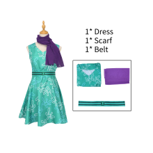 (Dégoût, XXL) Ensemble de costumes de cosplay Out Inside Disgust Joy pour enfants et adultes, robe de