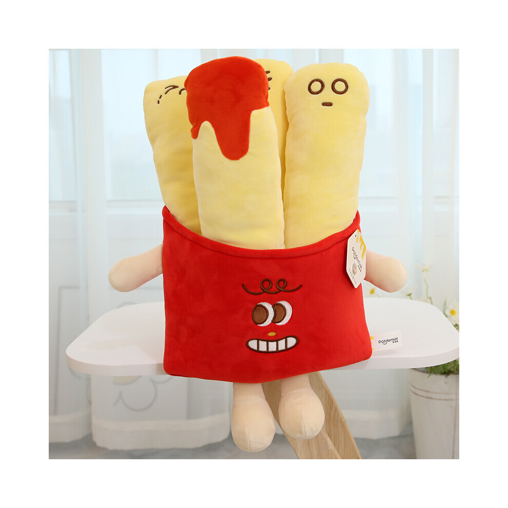 (Frites) Hamburger français frite peluche Thorow oreillers peluche jouet dessin animé poupée décor à